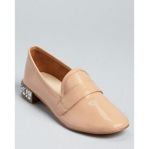 NEW Boutique 9 Smoking Flats Milton Jeweled Heel